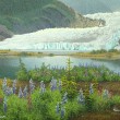 Buy Glacier Art Print - "Juneau's Glacier" 5.6" x 7.5"
